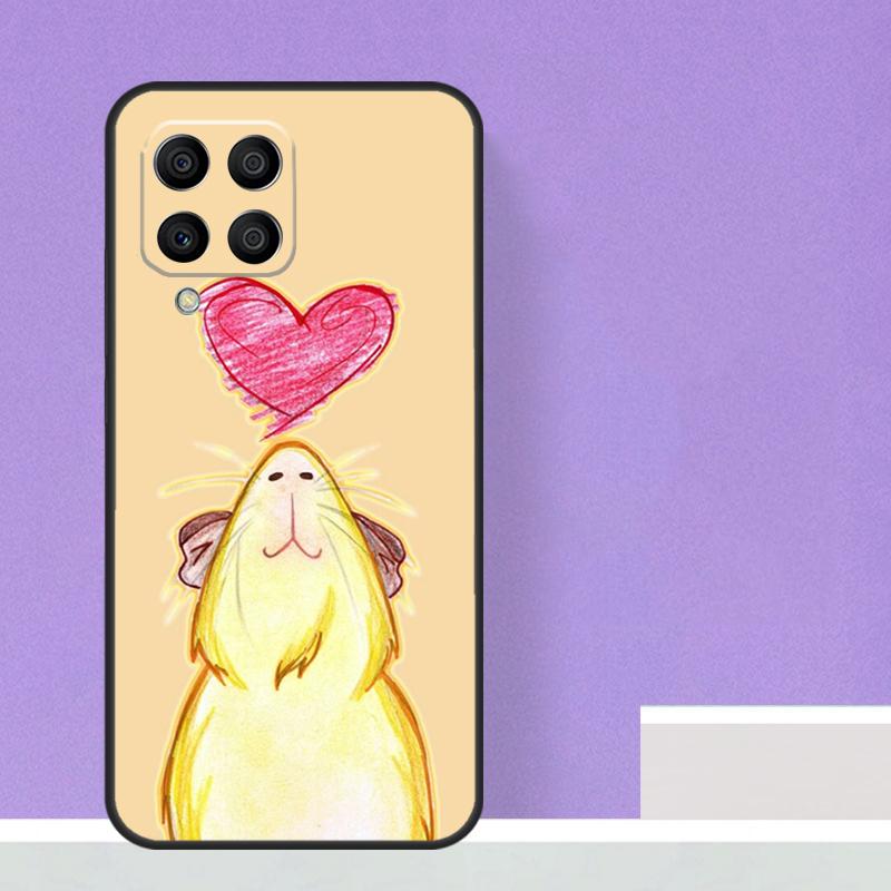 Cute Cartoon Guinea Pig Case For Samsung Galaxy M21 M31 M15 M55 M56 M36 M16 M06 M13 M33 M53 M12 M32 M52 M14 M34 M54