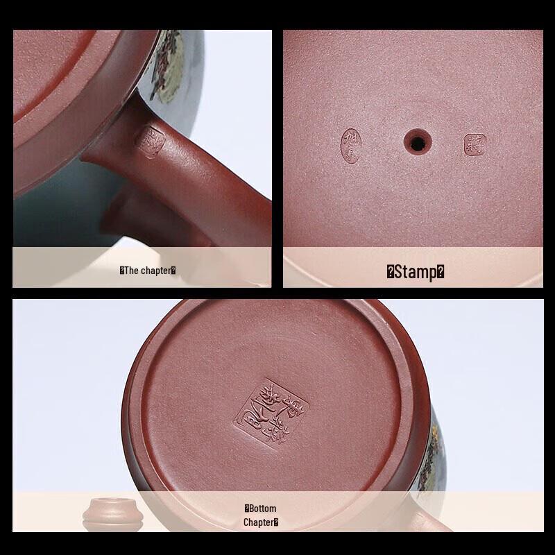 Handcrafted Zisha Teacup with Gold Inlay