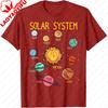 Solar System Planets Science Spacetshirt Unisex Clothing Harajuku Streetwear Camisetas