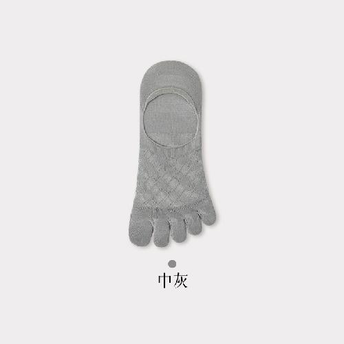 Five Finger Sock Slippers Hollow Out Mesh Breathable Low Cut Socks Men Male Silicone Non-slip Summer Invisible No Show Socks Sox