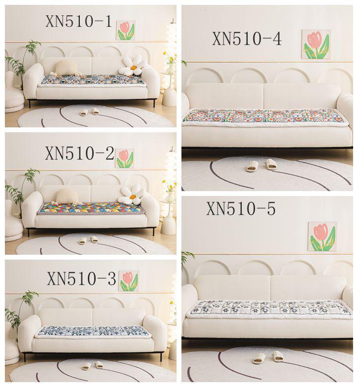 Thickened All-Cotton Four Seasons Non-Slip Sofa Cushion with High-End One-Piece Cover