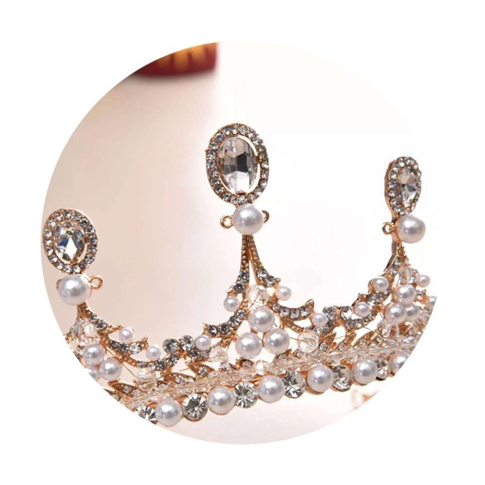 Crystal Bridal Headbands Handmade Craft Bridal Crown Jewelry Crown Wedding Tiaras  Bride Headpiece