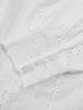 2026 Spring/Autumn European & American Women's Solid Color Embroidered Hollow Top - Holiday Style