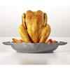 Staub Vertical Chicken Roaster 24cm, Gray, Enamel Cast Iron Oven Dish for Roasting Chicken and Grilling [Official Japanese Product] (Product Number: 4