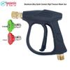 Portable High-Pressure Car Wash Water Gun with 1/4 Quick Plug & 2 Nozzles