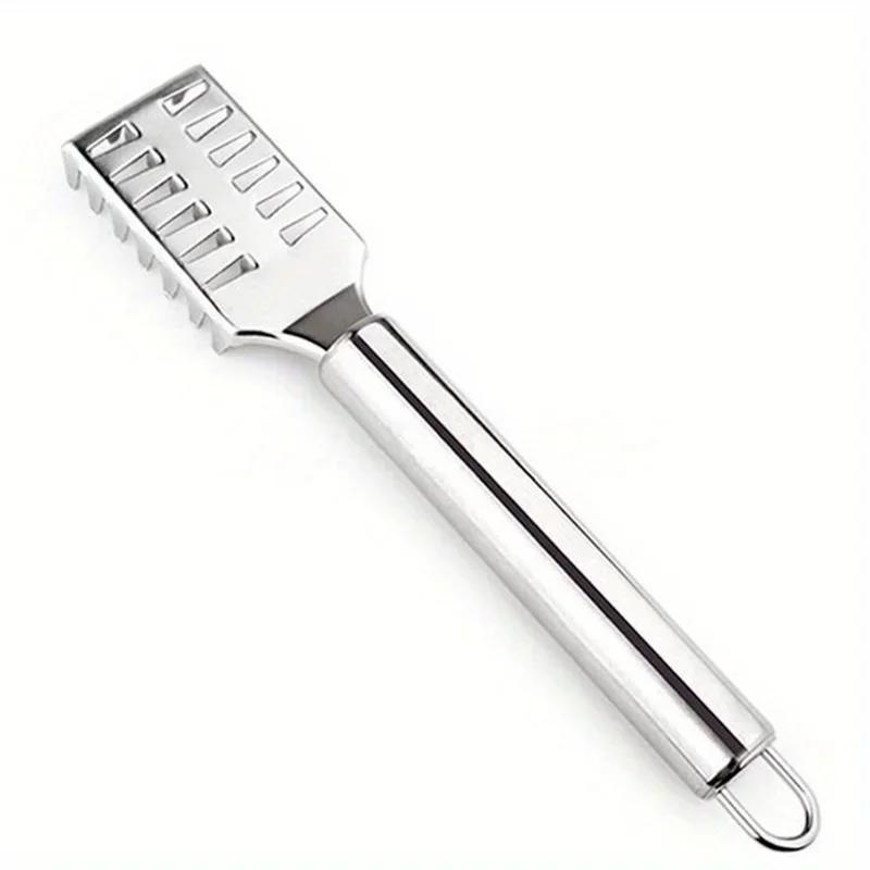 Fish Scaler Stainless Steel, Premium Fish Scale Remover Integrated Casting, Duty Sawtooth Fish Descaler Tool, Fishes Scaler Tool