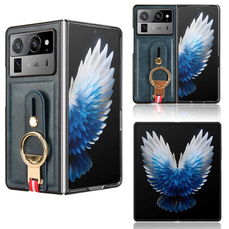 

Чехол для телефона Tecno Phantom V Fold2/Phantom V Fold, ремешок на запястье, противоударный защитный чехол-бампер for Tecno Phantom V Fold2 синий