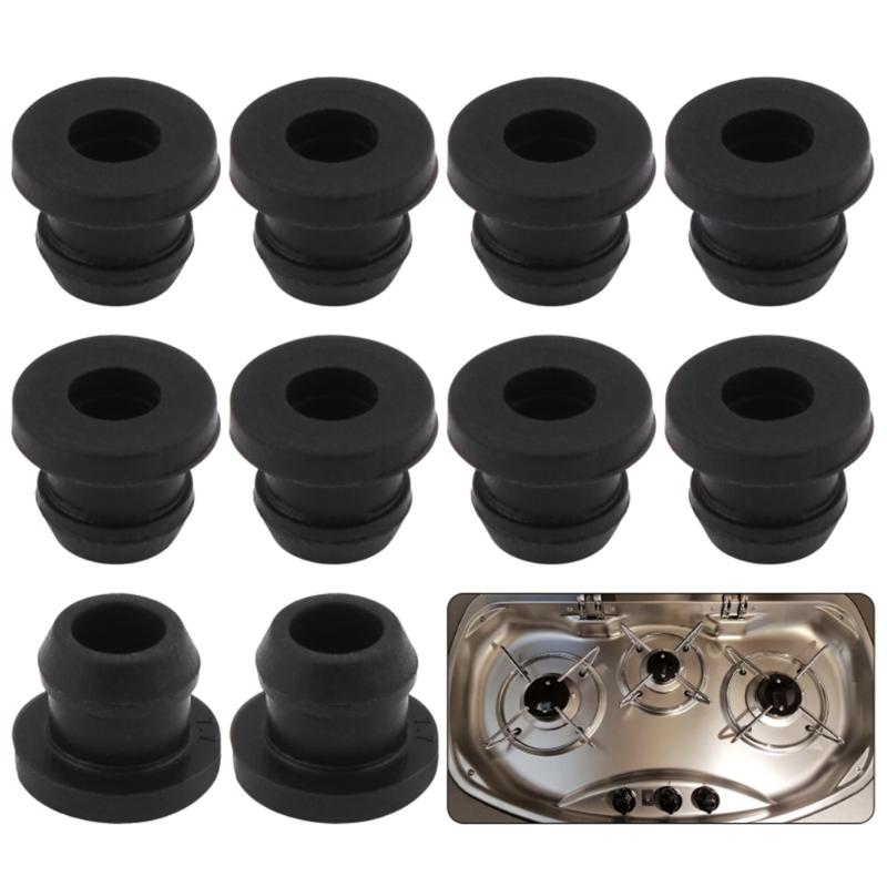 Replacement Accessories Stove Grommets Scratchproof Grates Grommet Kit Stove Parts Heat Resistant Rubber Grommets