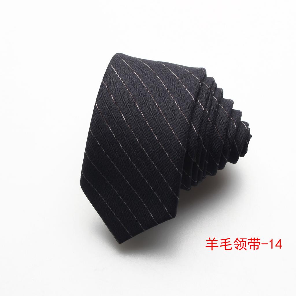 Men'S Business Dress Striped Wool Jacquard 5.5Cm Men'S Tie, Groom Best Man Suit Tie Men'S