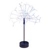 Mini Table Starburst Silver Lights Battery & USB Operated LED Christmas Starburst Firework Lamp for Xmas Party Home Decor
