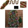 Colorful Pvc Christmas Decoration Garland For Holiday Party Atmosphere 500cm Length