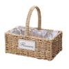 Easy To Carry Retro Handheld Flower Basket Straw Weave Flower Basket High Quality Home Decoration
