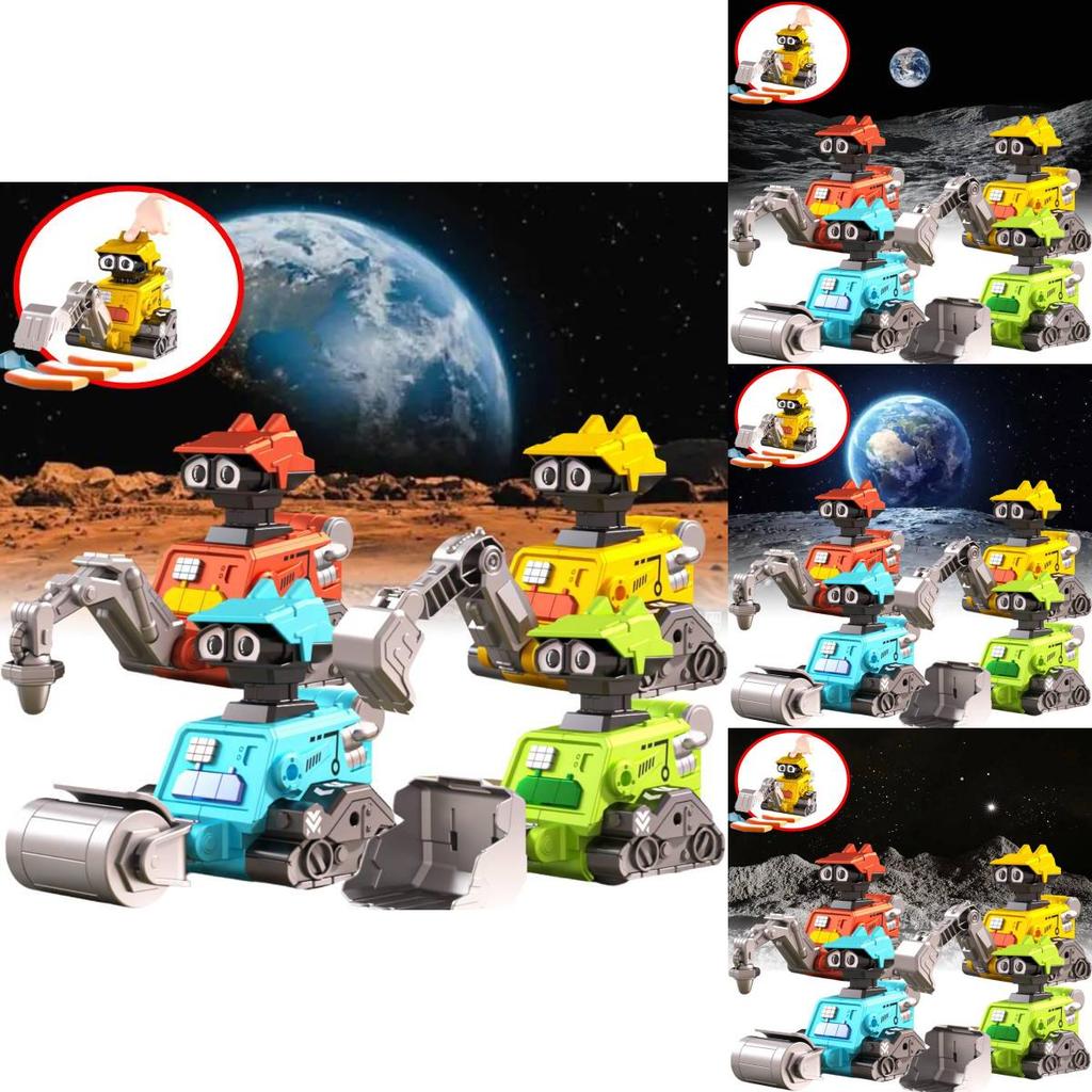 Colorful Inertial Space Exploration Engineering Car Toy For Kids Educational Playtime Fun