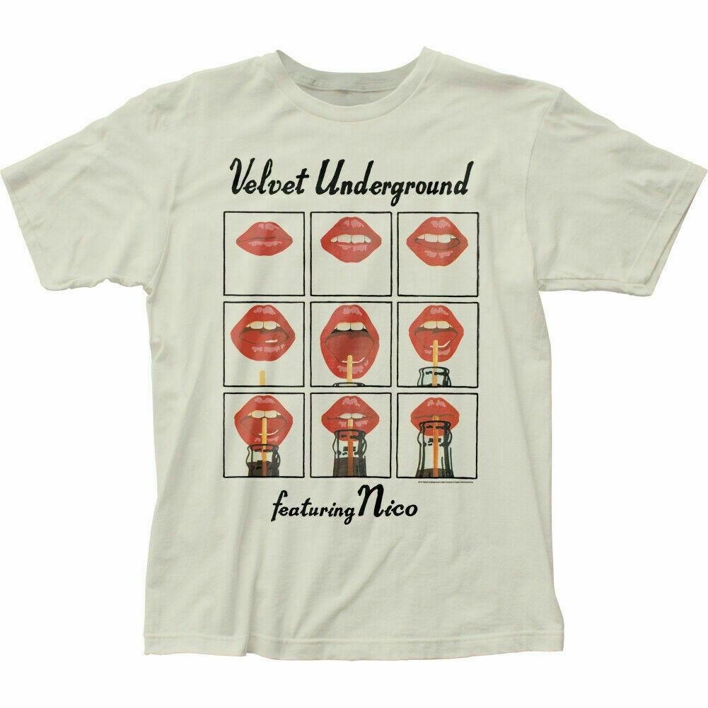 26 Velvet Underground Featuring Nico T Shirt Mens Licensed Rock Roll Vintage White Unisex T-Shirt L