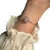 Glacier Lava Purple Rose Bracelet for Women, Ins Style, Non-Fading, Unique Design, Valentine's Day Gift for Girlfriend