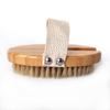 Natural Bamboo & Boar Bristle Dual Brush: Soft for Bathing, Hard for Dry Brushing, Body/Meridian Massage, Back Scrubber