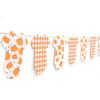 Little Pumpkin Bodysuit Baby Shower Banner - Orange Gingham Party Decoration,Little Pumpkin On The Way Baby Shower Banner,Fall Gender Reveal Decor