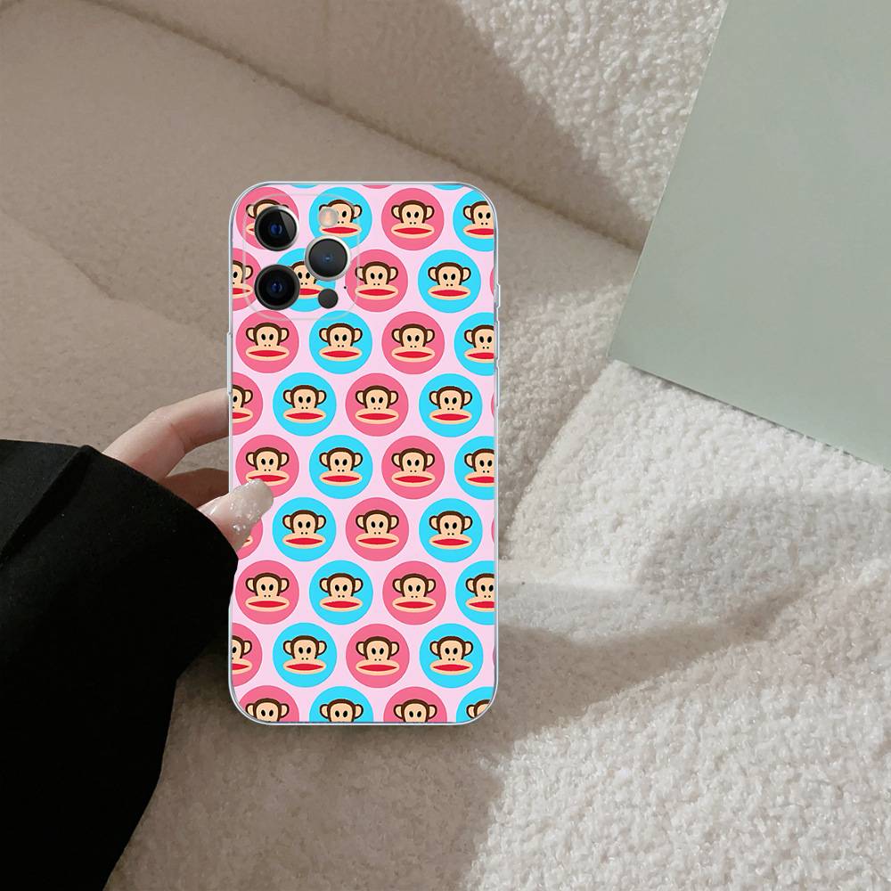 Fashion Logo P-Paul F-Frank For IPhone 17 16 15 14 13 12 Mini 11 Pro Max Transparent Case