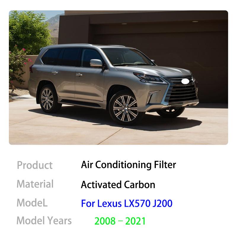 Air Conditioning Filter For Lexus LX570 J200 MK3 2008~2024 2010 2013 2015 2016 2017 2018 87139-50100 87139-06060 Car Gadget Auto