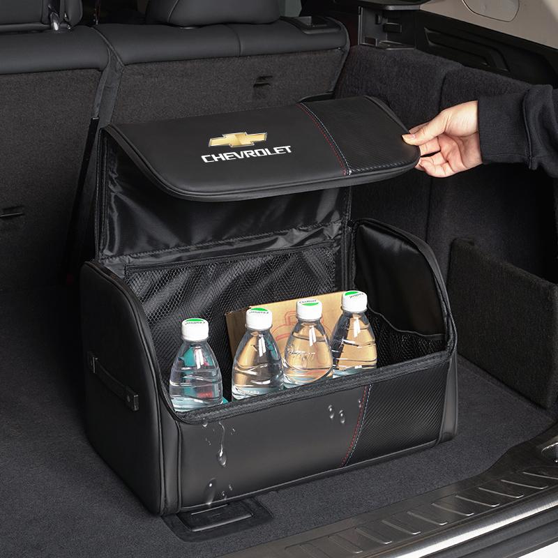 Car Trunk Storage Box Organizer Stowing Tidying Bag For Chevrolet Corvette Montana TrailBlazer Silverado Traverse Camaro Equinox