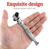 1/4 Double Ended 72 Teeth Quick Spanner Tool Screwdriver Socket Bit 2 In 1 Round handle Ratchet Wrench DIY Home Repair Hand Tool
