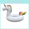 Colorful Inflatable Unicorn Pool Float Seat Swimming Ring Lifesaver