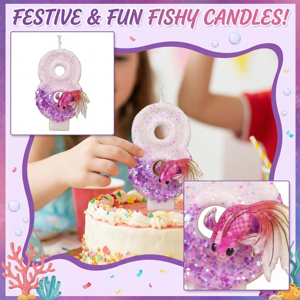 Fashion Cartoon Creative Birthday Candles Party Digital Candles