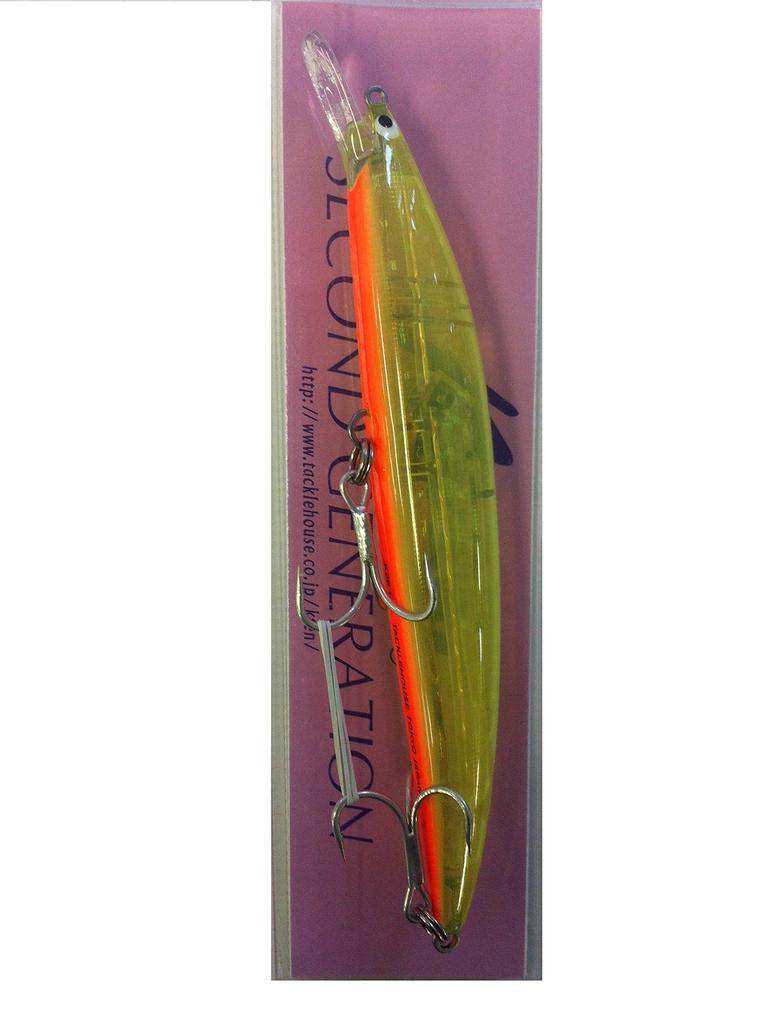 Tacklehouse Minnow Second Generation K2F 142mm Clear HG Berry K2F142 Lure K-TEN 26.5g Chartreuse/Orange #115 T1