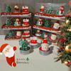 Festive Candle Set: Painted Santa Claus & Snowman for Silent Night Candlelight Dinner Decor