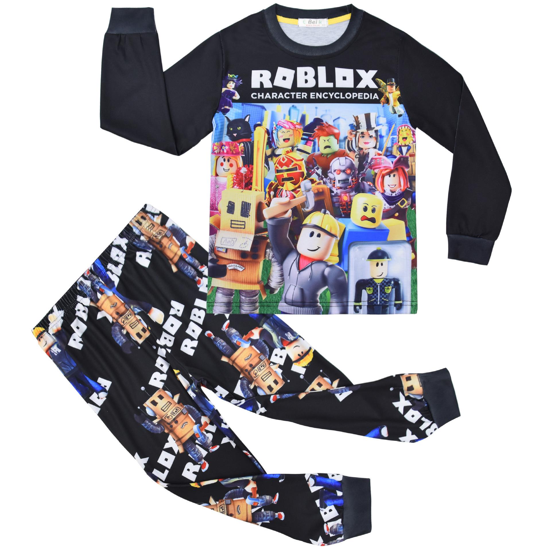 

Cartoon Digital Printing, Middle-Aged And Older Children S Loungewear Set, Long-Sleeved Two-Piece Pajamas And Pants 6088 120