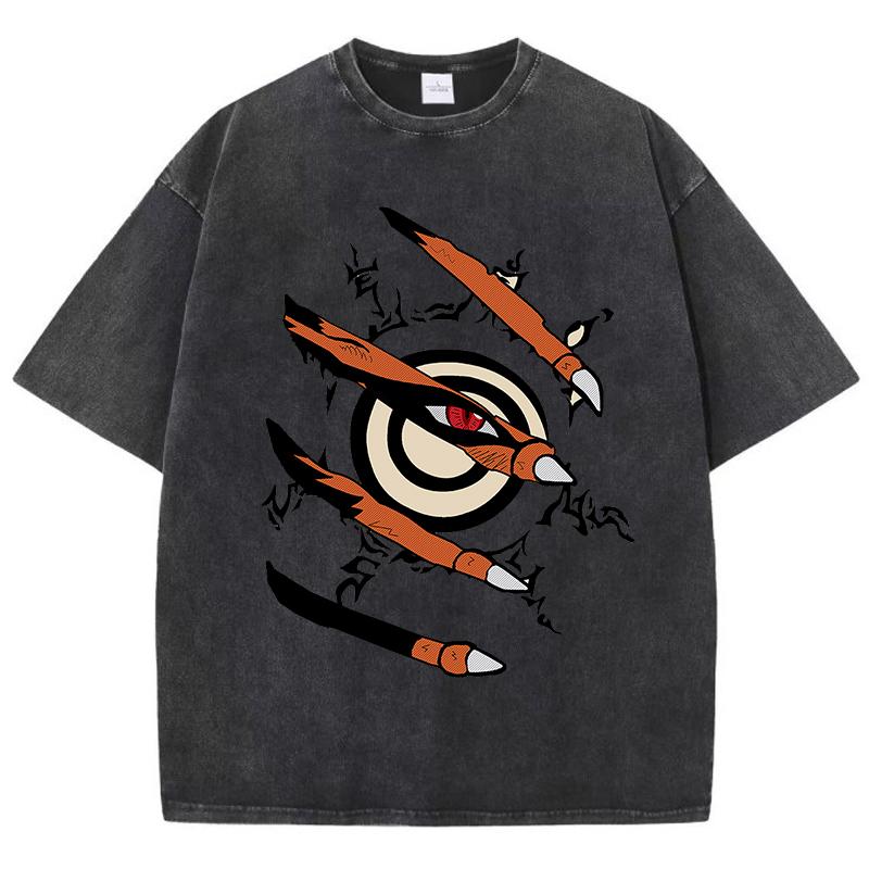 Naruto Girl T Shirt Summer American Retro Cotton Soft T Shirts Breathable Vigor T-Shirt O-Neck Tops