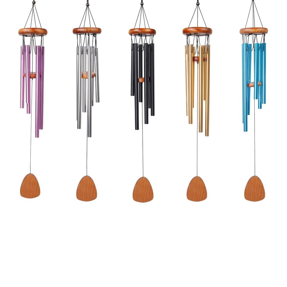 Aluminum Aluminum Wind Chimes 26/32/37 Inch Wind Bell New Metal Tubes Windchime  Garden