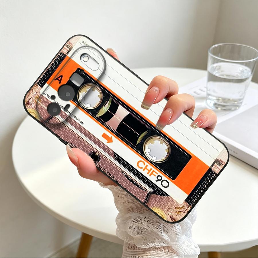 Orange Accent Cassette Funda Phone Cover Case for Google Pixel 10A 8a 6a 10 9 Pro XL 6 7 8 Pro 9a 7a
