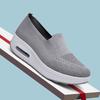 Spring and Autumn Women's Shoes Solid Color Breathable Fly-woven Shoes One Pedal Women's Sports Shoes Socks Mouth Casual Shoes