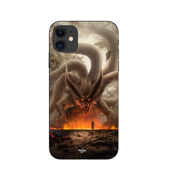 Phone Case - MANIACASE - Iphone 12 - Naruto Kurama - Silicone - Flexible
