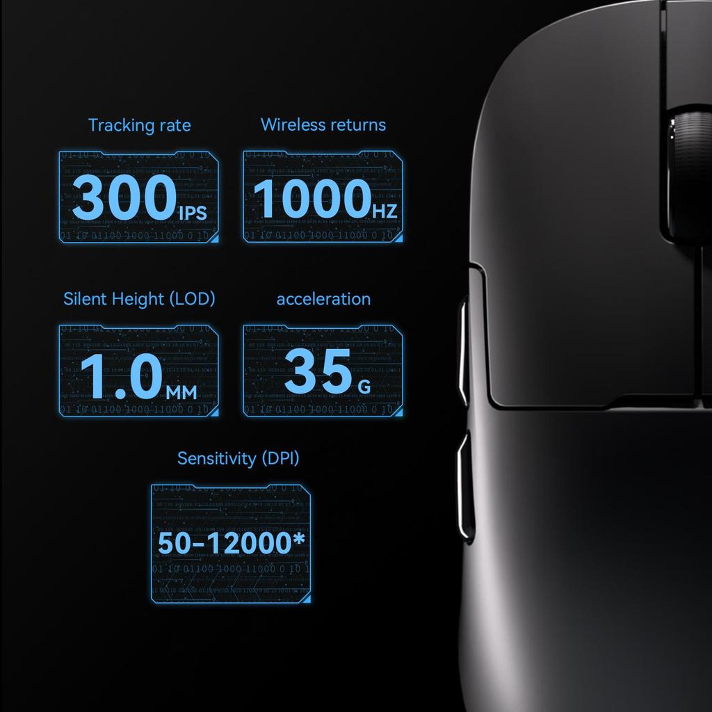 Ajazz AJ179P MC Gaming Mouse Wireless Bluetooth 2.4G Receiver Gaming Office