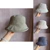 Korean Sweet Cute Blue Check Fisherman Hat For Summer Sun Protection