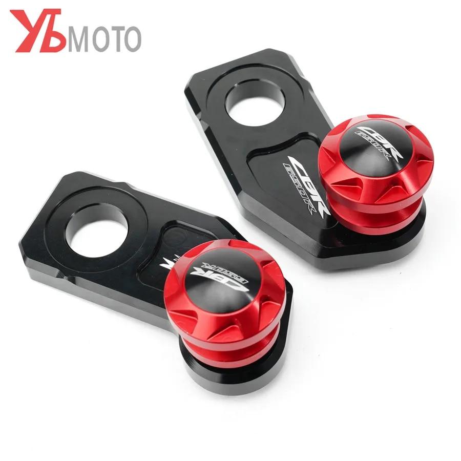 Logo CB650R Motorcycle Chain Adjustment Block Frame swingarm Spools sliders For Honda CBR650R CB 650R CBR 650R