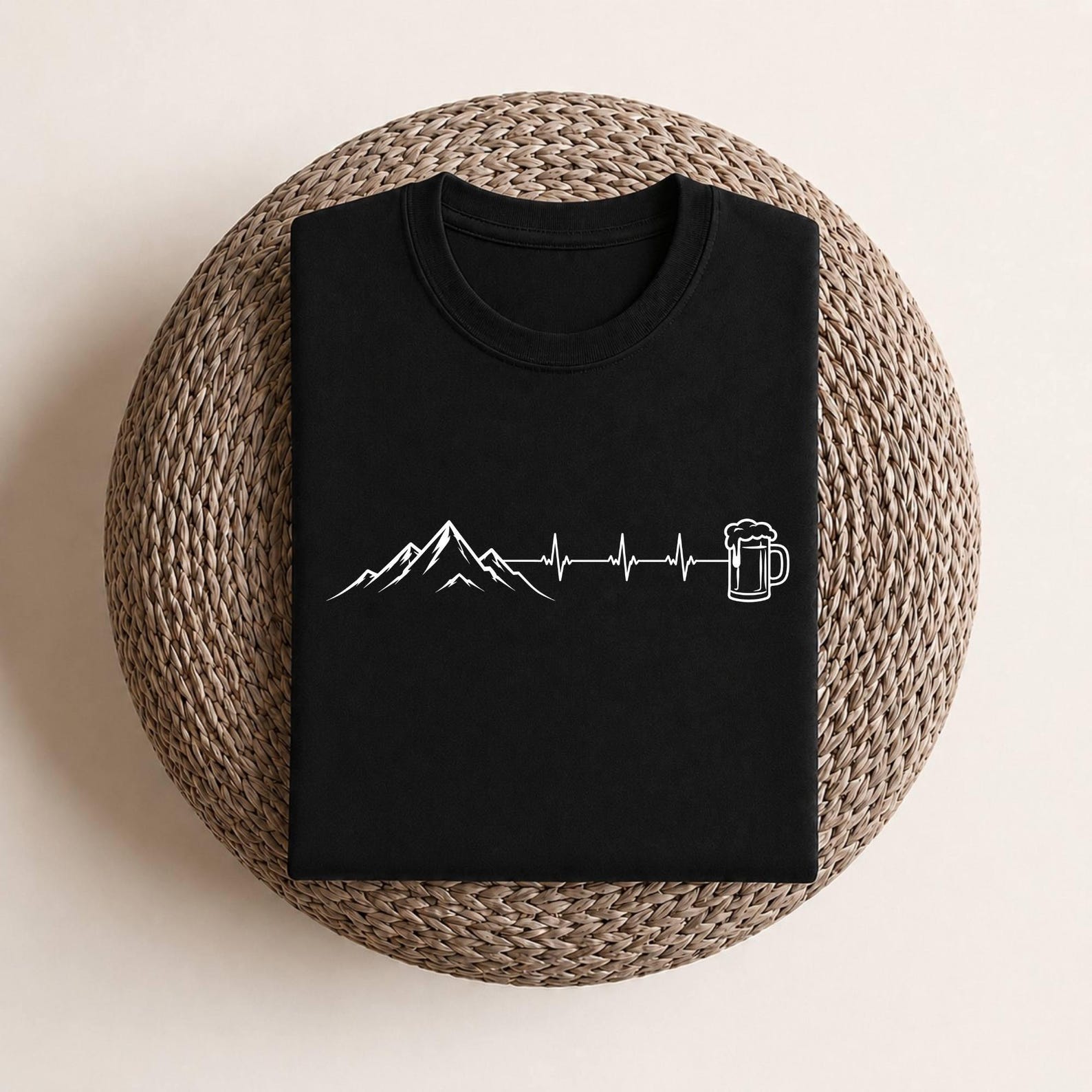 Mountains Gift | Hiking Beer T-Shirt | Skiing Hike - Premium Shirt XL