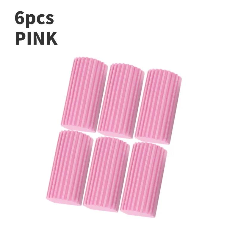 6PCS Dust Cleaning Sponges PVA Sponge Water Absorption Cleaning Sponge Household and Car Cleaning Sponges Friction Cotton (3 Colors)