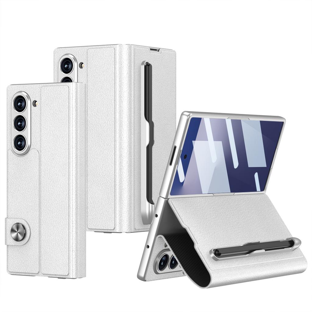 Samsung ZFold7 Mobile Phone Case Flip Leather Case Pen Slot Shell Film Integrated Fold7 Anti Fall Protection Case