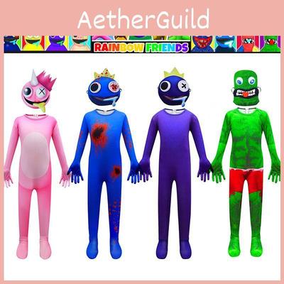 Roblox Rainbow Friends Jumpsuit Kostüm für Kinder Perfekt für Cosplay und Halloween-Partys