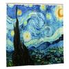 1 Pezzo Tenda da Doccia Artistica Ispirata a Van Gogh - Perfetta Per la Decorazione del Bagno - Include 12 Ganci