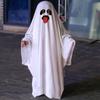 White Ghost Poncho Robe Cosplay Ghost Cosplay Costume Funny Halloween Cloak Cape  Adult