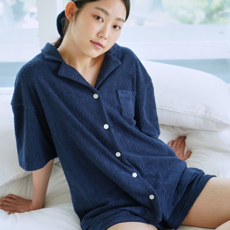 Sea.salt.sea TERRY HAIR SCRUNCHIE (NAVY)