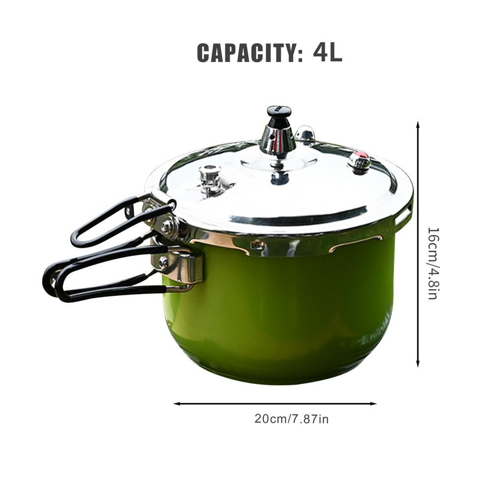 

Stainless Steel Small Pressure Cooker, Simple Household Cooking Utensil, Outdoor Camping Travel Portable Folding Pressure Cooker