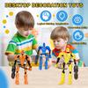 1 Set Action Figure Multi-Joint Movable Robot Toy Plastic Figure Doll for Home Office Desktop Decoration