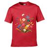 Wildflower Bouquet Colorful Mixed Flowers Botanical Floral Graphic Unisex Summer Tshirt Top