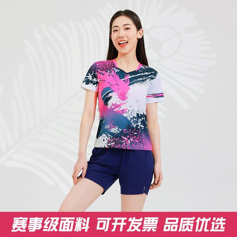 Men Women Badminton Sport Set Quick Dry Training Uniforms Team Jersey Shorts Athletic Wear