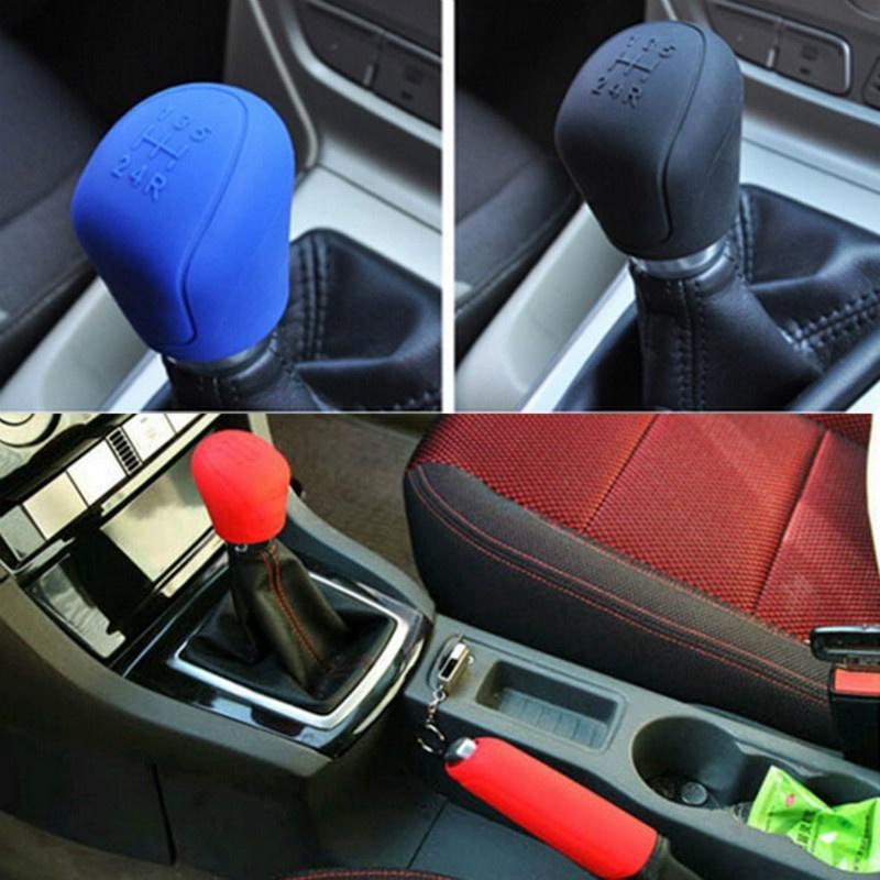 Car Styling Universal Handbrake Grips Durable Car Interior Decoration Gear Shift Collars Silicone Ge